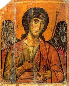 Архангел Михајло, византијска икона са Синаја, 13. век